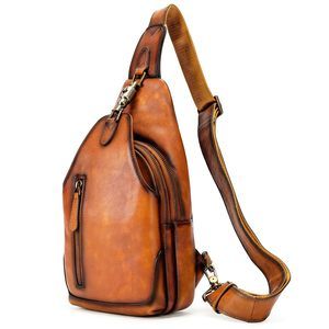Genuine Leather Crossbody Sling Bag Handmade Classic Vintage Shoulder Purse :'D
